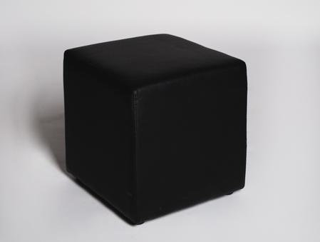 black cube ottoman